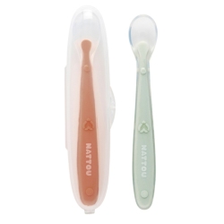 Set de 2 Cuillères Silicone et Etui