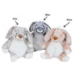 Peluche Lapin Rose - 20 cm