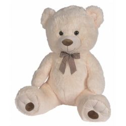 Peluche Ours Crème Assis - 65 cm