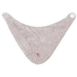 Bavoir Bandana Eponge Gris Clair Corail Mix and Match
