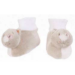 Chaussons Hochet Chat Iris - 6/9 mois
