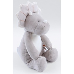 Peluche Dinosaure Tricératops Ops Gris Small