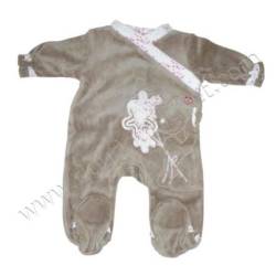 Pyjama Beige Victoria - 1 mois