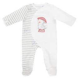 Pyjama Blanc Gris Victoria - 6 mois