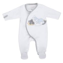 Pyjama Blanc Nouky et Paco - 12 mois
