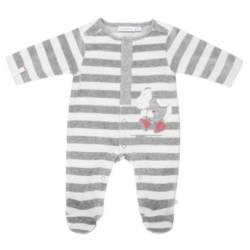 Pyjama Rayé Gris Victor - 6 mois