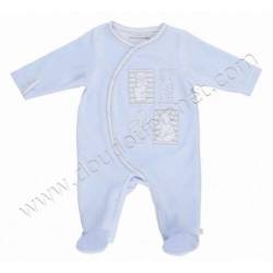 Pyjama Velours Bleu Nouky - Naissance