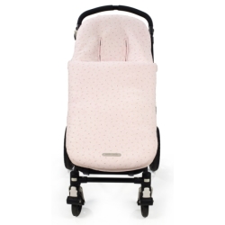 Chancelière Poussette Rose Furs