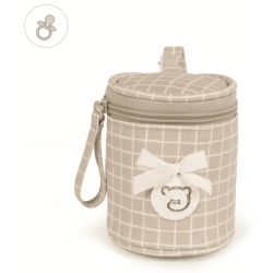 Porte Sucette Miel Beige