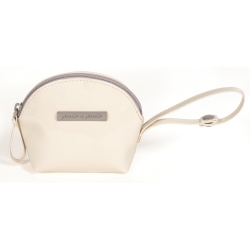 Porte Sucette Tweed Baby Vernis Beige