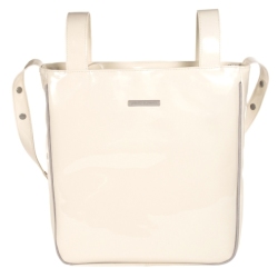 Sac à Langer Simili-cuir Tweed Baby Vernis Beige