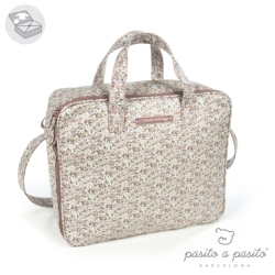 Valise de Maternité Fleurs Roses Botanica
