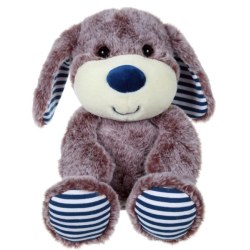 Peluche Chien Marron Les Marinières - 24 cm