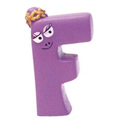 Figurine Lettre F Barbabelle