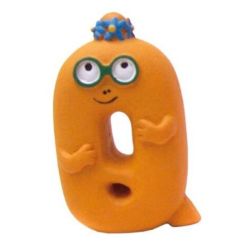 Figurine Lettre Q Barbotine