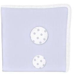 Lange Bleu Vintage Pois Bleu