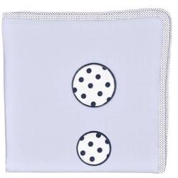 Lange Gris Vintage Pois Marine