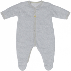 Surpyjama Gris Jaune Soft and Casual - 6 Mois