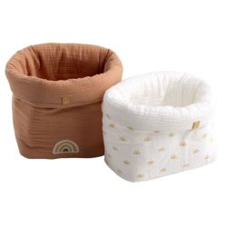 Lot de 2 Paniers de Rangement Sunlight
