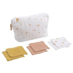Trousse de Toilette et ses Carrés Eponges Sunlight