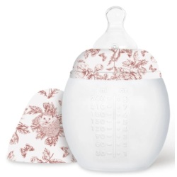 Biberon Toile de Jouy Vieux Rose Elhée et Tartine et Chocolat