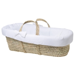Couffin en Osier blanc