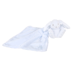 Doudou Lapin Augustin Bleu