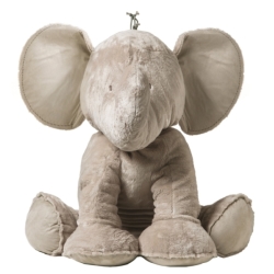 Peluche Eléphant Ferdinand Taupe - 60 cm