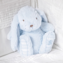 Peluche Lapin Augustin Bleu - 25 cm
