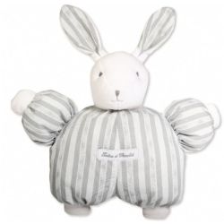 Peluche Lapin Gris Clair Ligne 1977 - 25 cm
