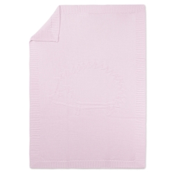 Plaid Laine Hérisson Rose