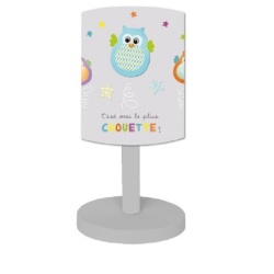 Lampe Chouette Grise