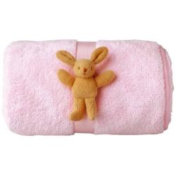 Couverture Lapin Rose 65x90 cm