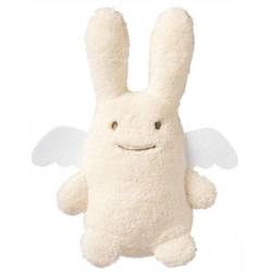 Hochet Ange Lapin Ivoire 12 cm