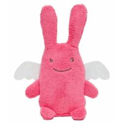 Peluche Ange Lapin Fuchsia 18 cm