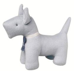 Peluche Chien Scottish Cachemire Gris 26 cm