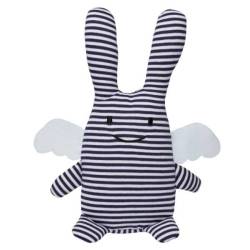 Peluche Musicale Ange Lapin Marinière 24 cm