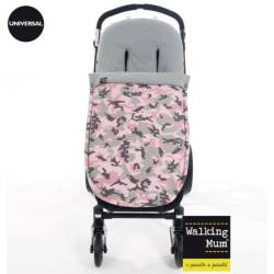 Chancelière Poussette Universelle Rose Camouflage
