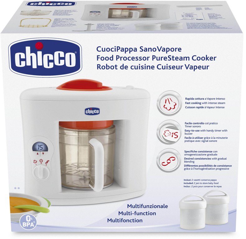 Chicco Robot cuiseur vapeur mixeur easy meal, Robot De Cuisine Bébé