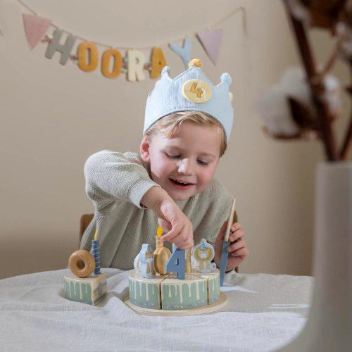 Couronne d’anniversaire avec chiffres Bleu Couronne d’anniversaire avec chiffres Bleu