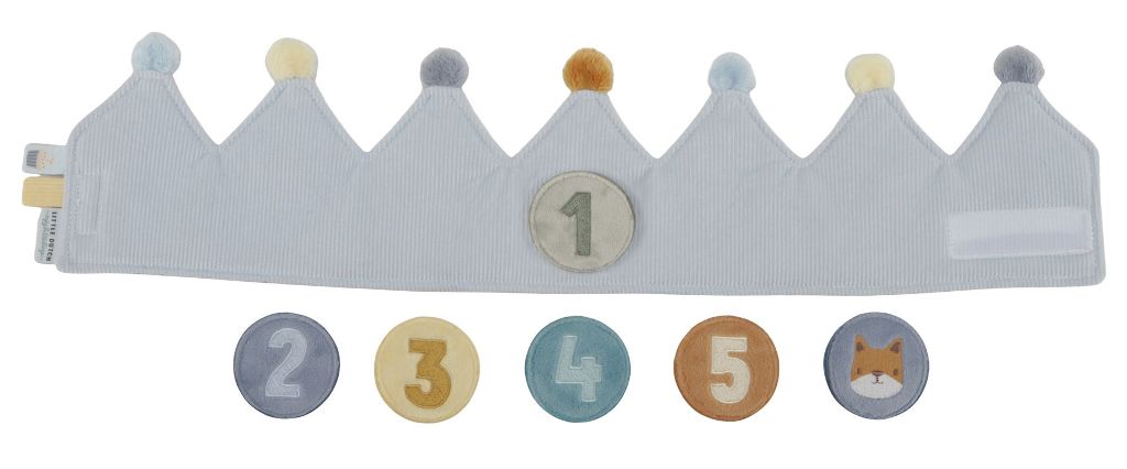 Couronne d’anniversaire avec chiffres Bleu Couronne d’anniversaire avec chiffres Bleu