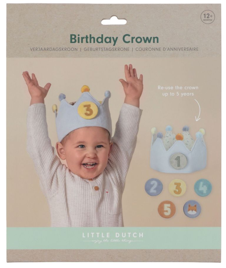 Couronne d’anniversaire avec chiffres Bleu Couronne d’anniversaire avec chiffres Bleu