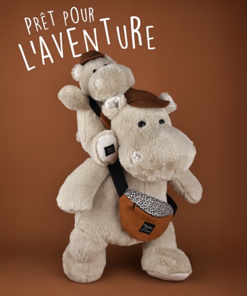 Peluche Hippo Hello Brook - 20 cm Peluche Hippo Hello Brook - 20 cm