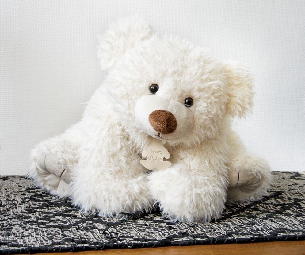 Peluche ours - Gros ours blanc 50cm