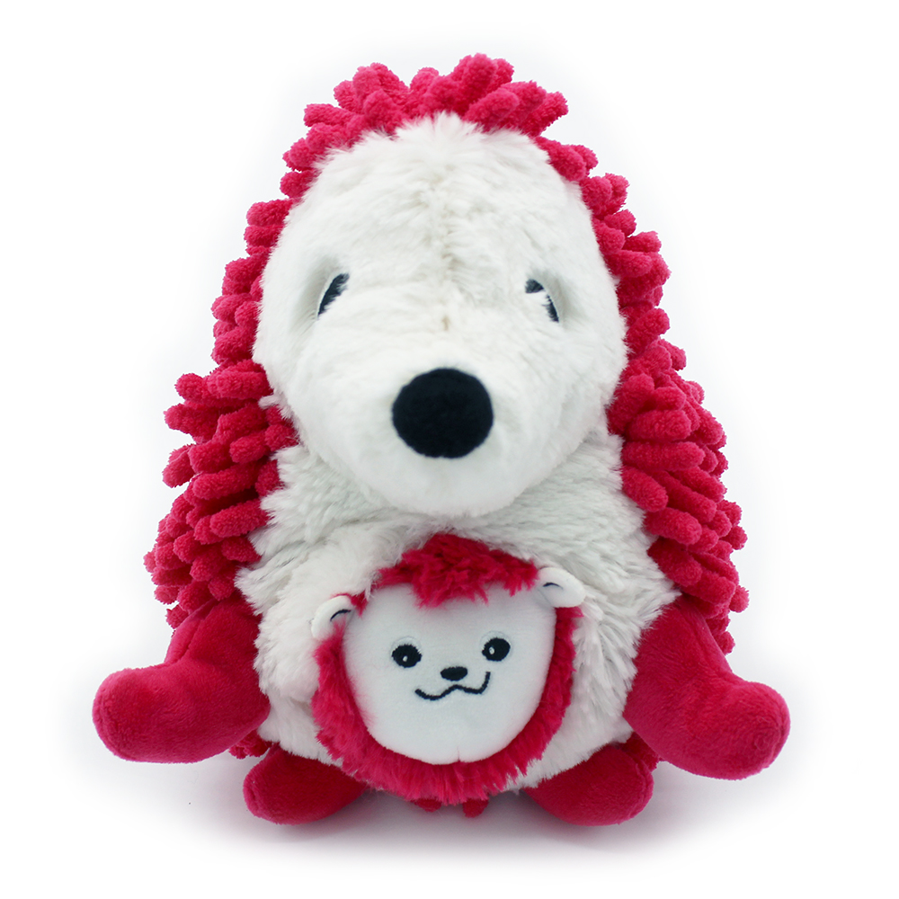 Peluche Herisson Betterave Maman et Bebe Piktou Ptipotos
