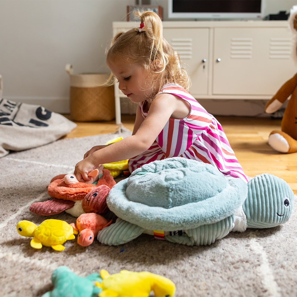 Peluche Tortue Geante Menthe Maman et Bebe Sauvenou Ptipotos