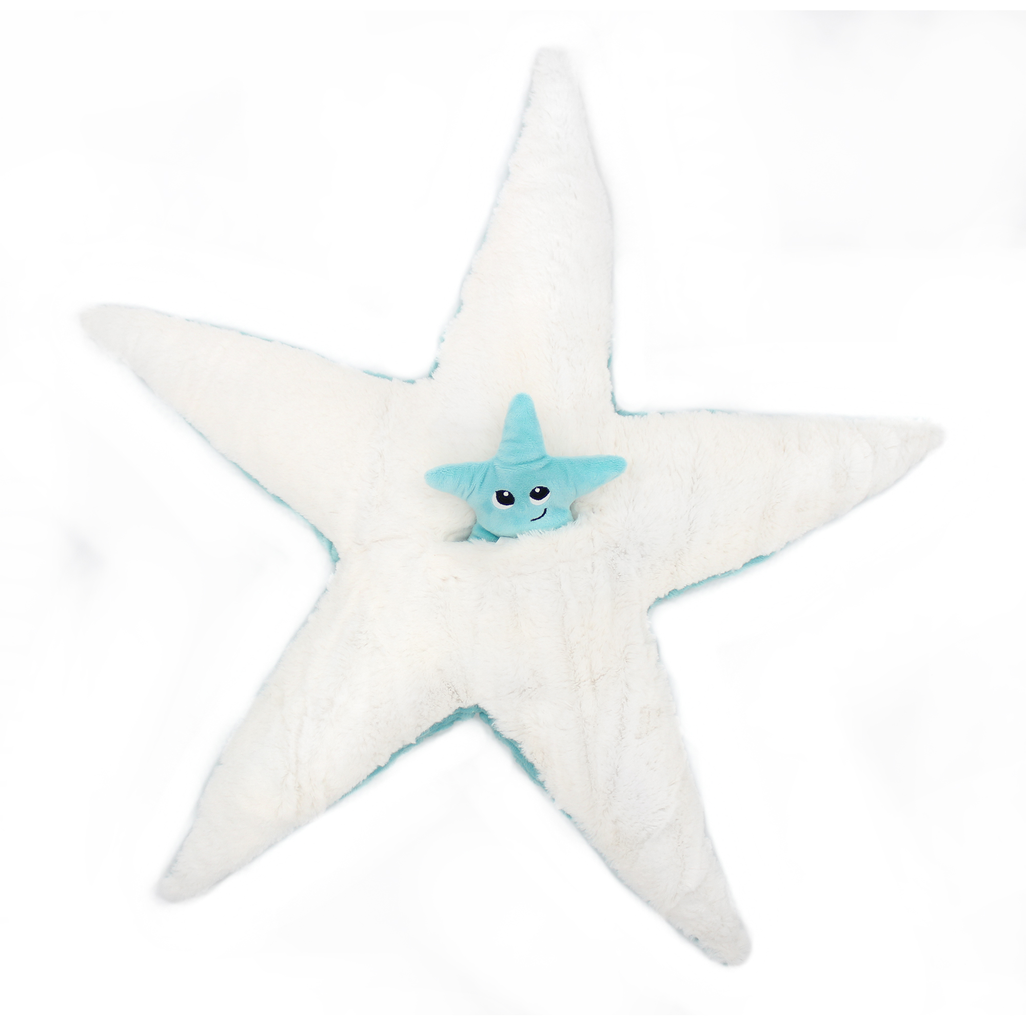 Peluche Etoile de Mer Bleu Aqua Maman et Bebe WAHOU Ptipotos
