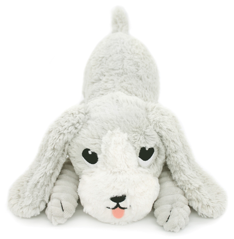Peluche Chien Toutou Maman et Bebe Gris Ptipotos