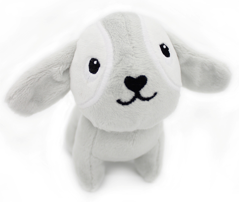 Peluche Chien Toutou Maman et Bebe Gris Ptipotos