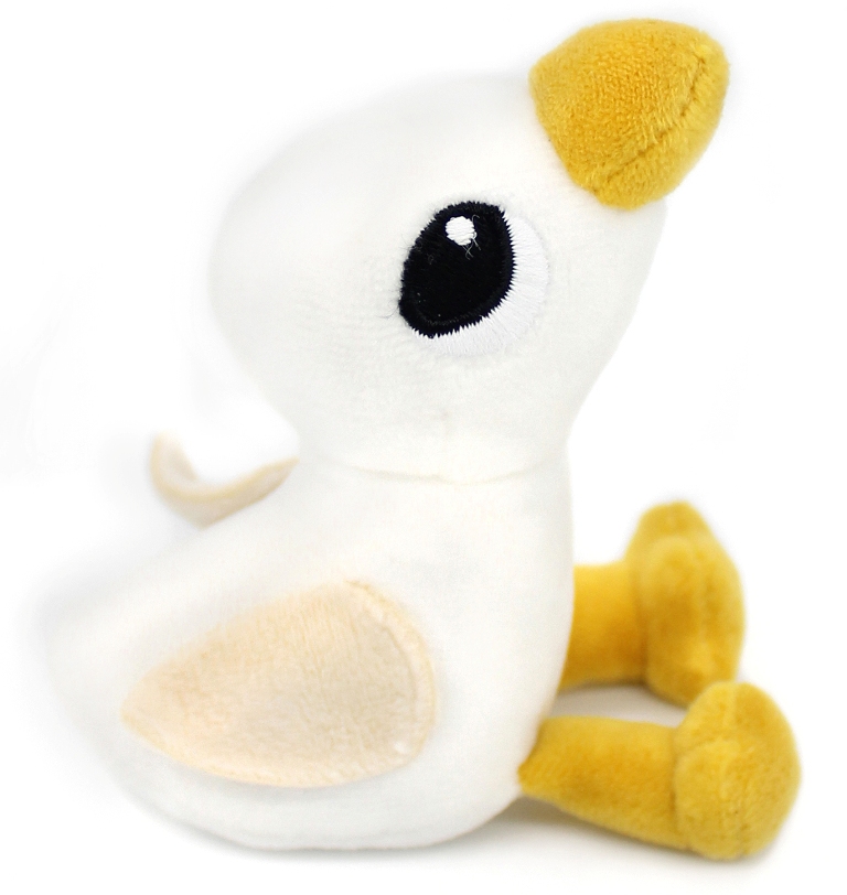 Peluche Oie Jébongou Maman et Bebe Blanc Ptipotos